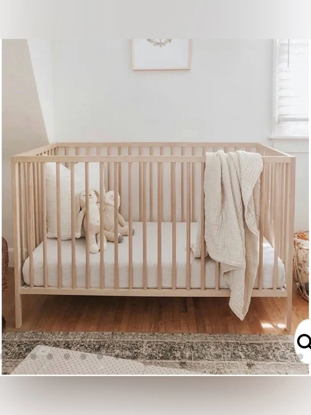 NWT Cozy Earth Bamboo Linen Fitted CRIB Sheet